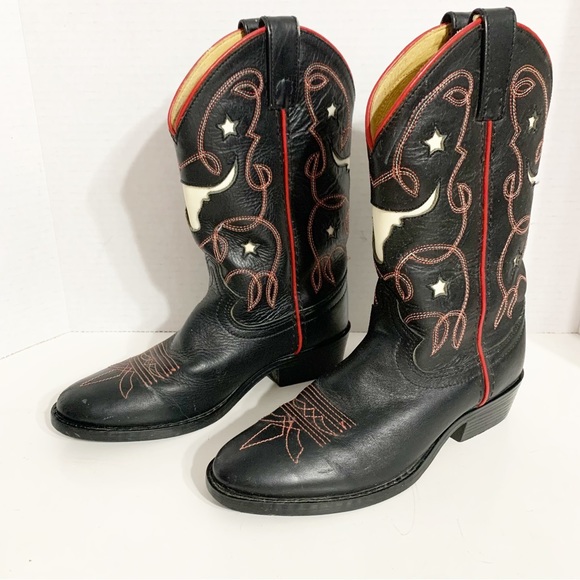 Justin Boots Shoes Justin Boots Kids Youth Leather Cowboy Boots